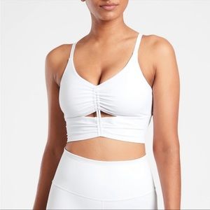Athleta cinch line bra small D/DD. Never worn.EUC white